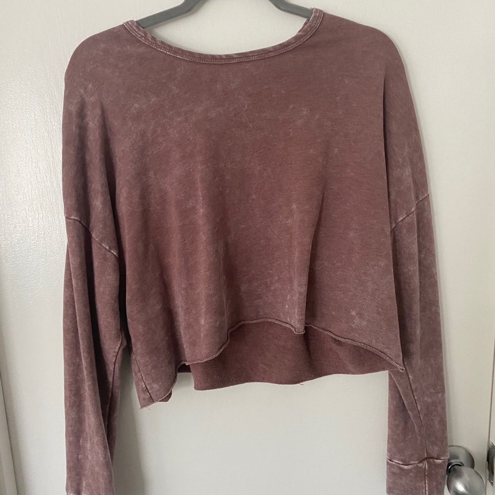 Maroon long sleeve shirt